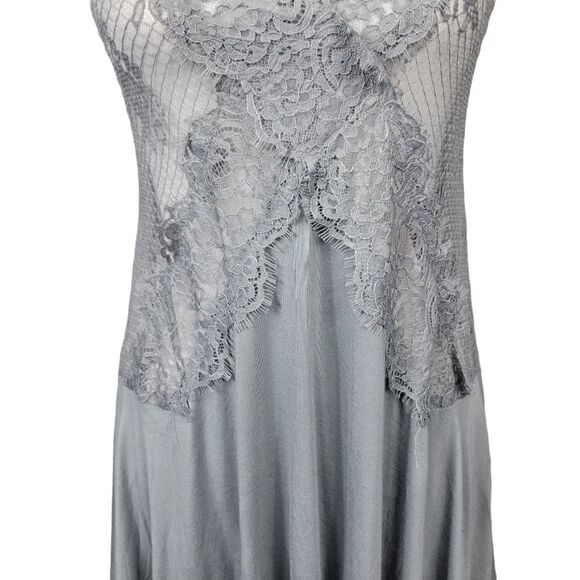 NWT Gimmicks Eyelash Lace Tank Top. Gray M#26 - Picture 5 of 16